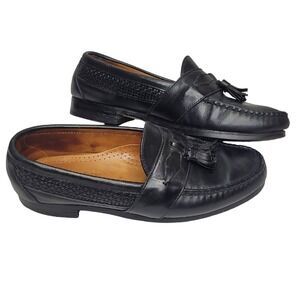Vintage FootJoy Classics Men's Dress Shoes Black Leather Loafers Size 9 E USA